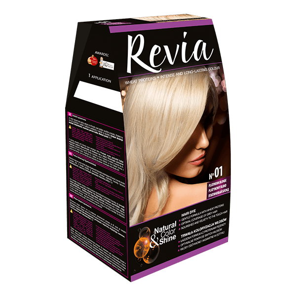 REVIA HAIR COLOR 01 PLATINUM BLONDE