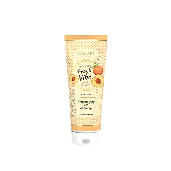 VOLLARE COSMETICS VEGEBAR PEACH VIBE CLEANSING FACE GEL