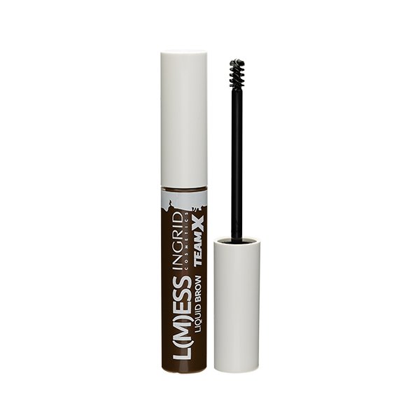 INGRID COSMETICS LESS MESS TEAM X DARK BROWN EYEBROW GEL